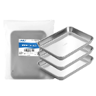JMU 9.05" x 6.69" x 1.1" Flat Tray, 3/Pk