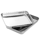 JMU 9.05" x 6.69" x 1.1" Flat Tray, 3/Pk