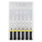 JMU Stainless Steel K-Files, 21mm, #40 Black, 6/P