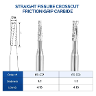 JMU FG #557 Straight Fissure Crosscut Carbide Bur