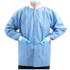JMU Plus SMS Jacket, Large, Light Blue, 50/Pk