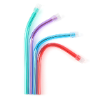 JMU PVC Saliva Ejector, Assorted Colors / Clear T