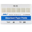 JMU #15 Absorbent Paper Points, .02 Taper, Color-