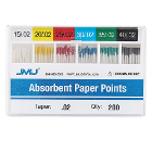 JMU #15-40 Asst Absorbent Paper Points, .02 Taper