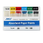 JMU #15-40 Asst Absorbent Paper Points, .06 Taper
