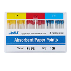JMU #F1-F3 Asst Absorbent Paper Points, Color-Cod
