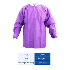 JMU Disposable SMS Lab Jacket, Large, Purple, 50/