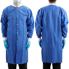 JMU Disposable SMS Lab Coat, X-Large, Dark Blue, 
