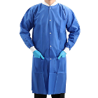 JMU Disposable SMS Lab Coat, X-Large, Dark Blue, 