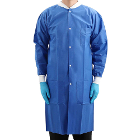 JMU Plus SMS Lab Coat, Large, Dark Blue, 50/Case