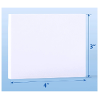 JMU 3" x 4" Double-Sided Plastic-Coated Mixing Pa