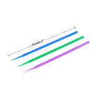JMU Disposable Micro Applicator Brush, Blue Regul