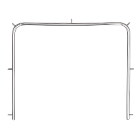 Osung 105mm Stainless Steel Rubber Dam Frame, 1/P