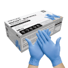 MacSoft Nitrile Exam Gloves, Chemo Tested, Blue, 