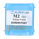 Valdent USA Gold-Plated Screw Post Refill - M2, #