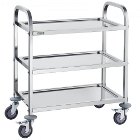 Vevor Stainless Steel Lab Utility Cart, 3-Tier, 1