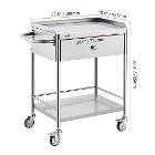 Vevor Stainless Steel Medical Utility Cart, 2-Tie