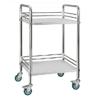 Vevor Stainless Steel Medical Utility Cart, 2-Tie