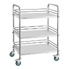Vevor Stainless Steel Utility Cart, 3-Tier, 1/Pk