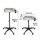 Vevor Stainless Steel Mayo Stand Medical Tray wit