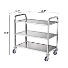 Vevor Stainless Steel Utility Cart, 3-Tier, 1/Pk