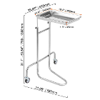 Vevor Stainless Steel Lab Utility Cart, w/ Single