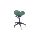 WINBEX Ascot Saddle Stool, Jade Green, Single Sto
