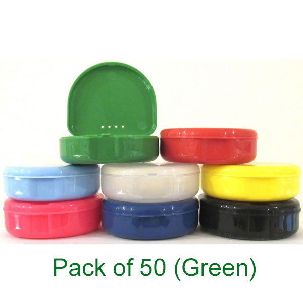 TOL GREEN Retainer Boxes, 50/Pk. Plastic with Hin TOL GREEN Retainer Boxes, 50/Pk. Plastic with Hin