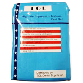 TOL Mint Flavored Alginate, Dust-Free, Fast Set, TOL Mint Flavored Alginate, Dust-Free, Fast Set,