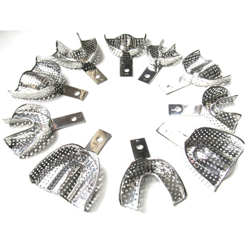 TOL Set of 10 perforated stainless steel impressi TOL Set of 10 perforated stainless steel impressi