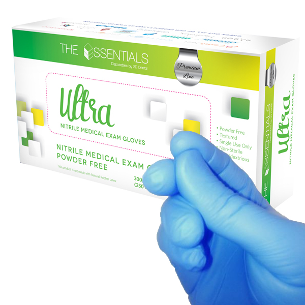 Essentials Ultra Premium Nitrile Exam Gloves X-SMALL 300/Bx