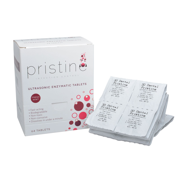 Pristine Ultrasonic Enzyme Tablets 64 /Box. Ultrasonic Enzyme Tablets are made Net32