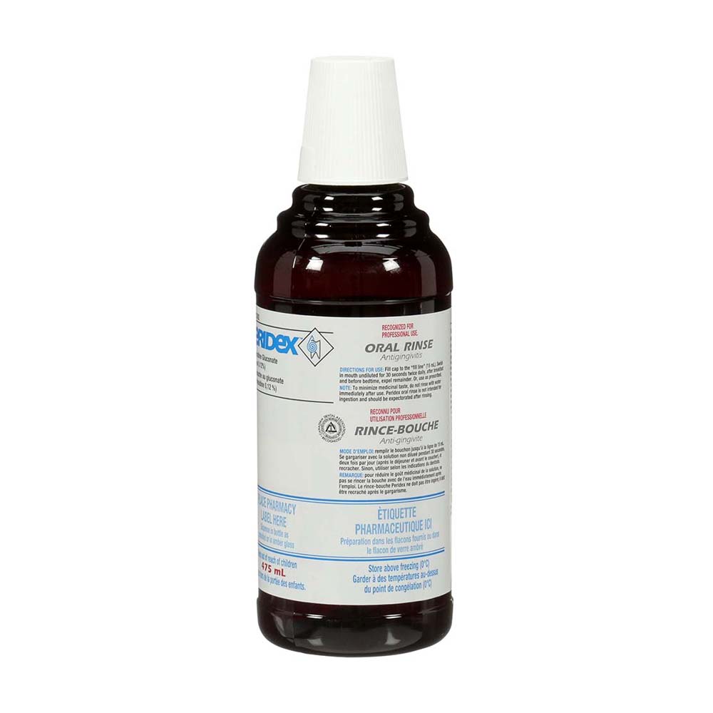 Peridex Oral Rinse, 16 oz. Bottle. 0.12% Chlorhexidine Gluconate, Mint ...