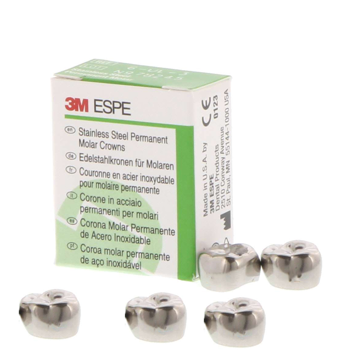 3M ESPE #2 Lower Left Molar Stainless Steel Crown 3M ESPE #2 Lower Left Molar Stainless Steel Crown