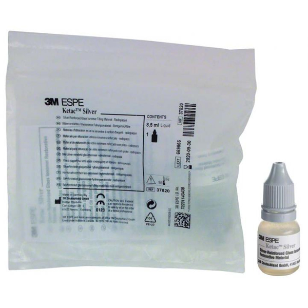 Ketac-Silver Liquid Only, 8.5 ml Bottle. EXPORT P Ketac-Silver Liquid Only, 8.5 ml Bottle. EXPORT P