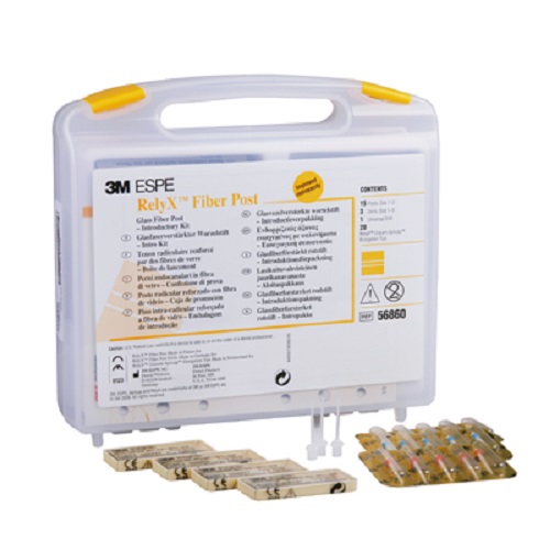 RelyX Fiber Post Introductory Kit. Kit contains 15 total posts, 5 of each Dental Supplies