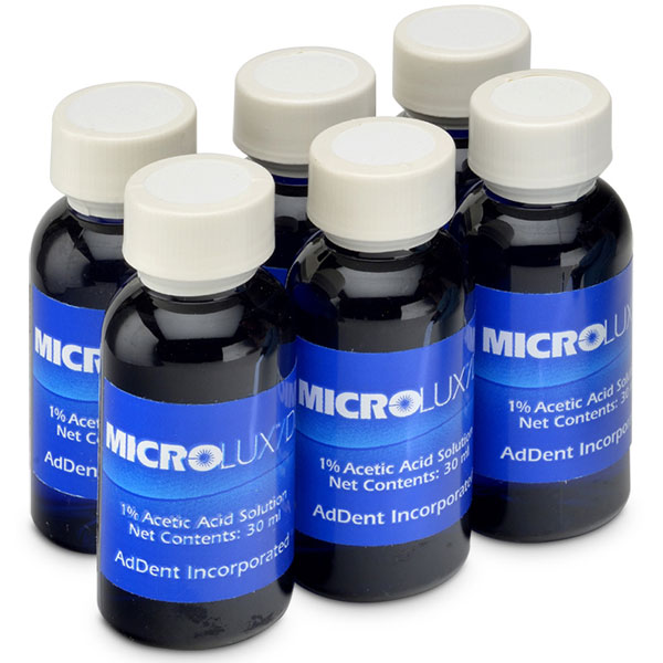 Microlux DL Rinse, 6 - 30 mL Bottles. 1% Acetic Acid Solution. Can be
