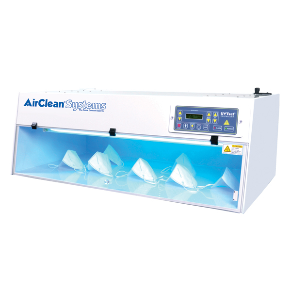 AirClean Systems N95 Mask Decontamination UV Light Box 24" up to 12