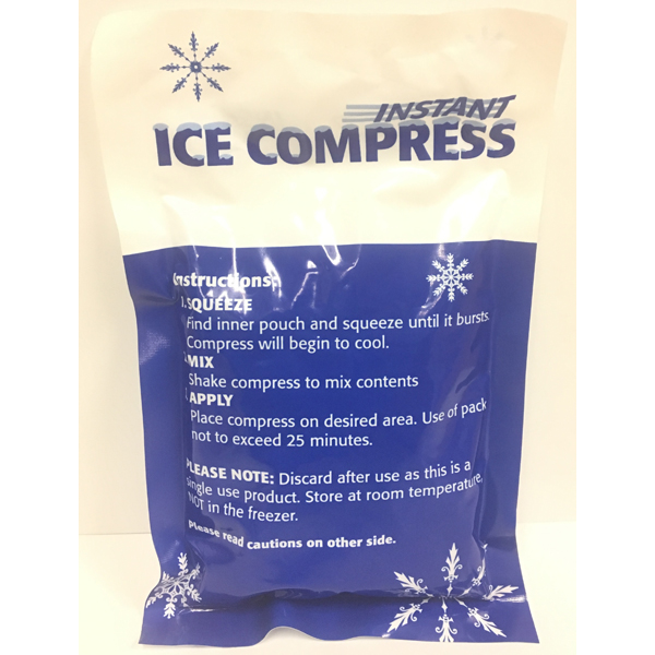 All-Temp Instant ice compress - single use, small 4 x 6, case of 36