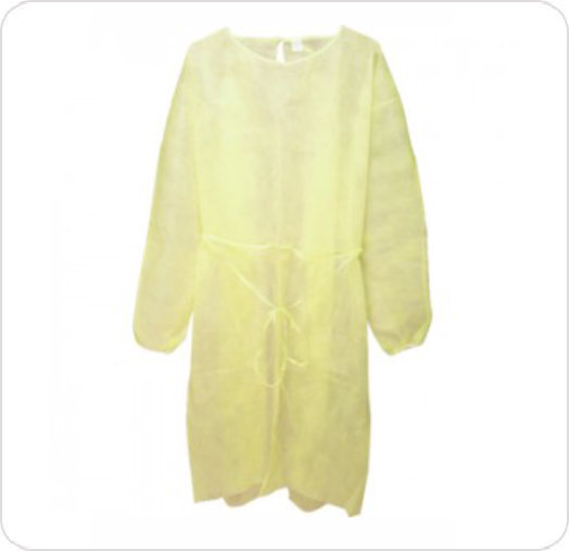 Alliance Isolation Gowns, Disposable, Universal Size, Yellow, Latex