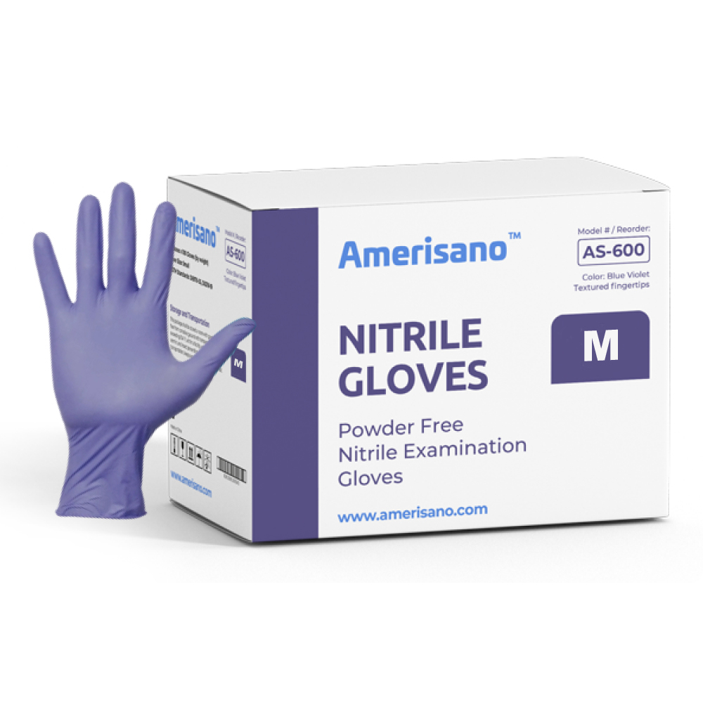 Amerisano MaxStrength Nitrile Exam Gloves, Powder Free, Chemo Rated