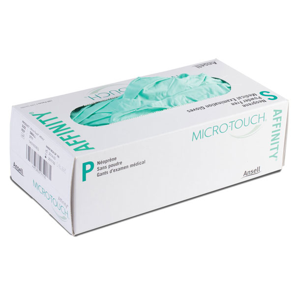MicroTouch Affinity Neoprene Exam Gloves XSMALL 100/Bx. Powder Free