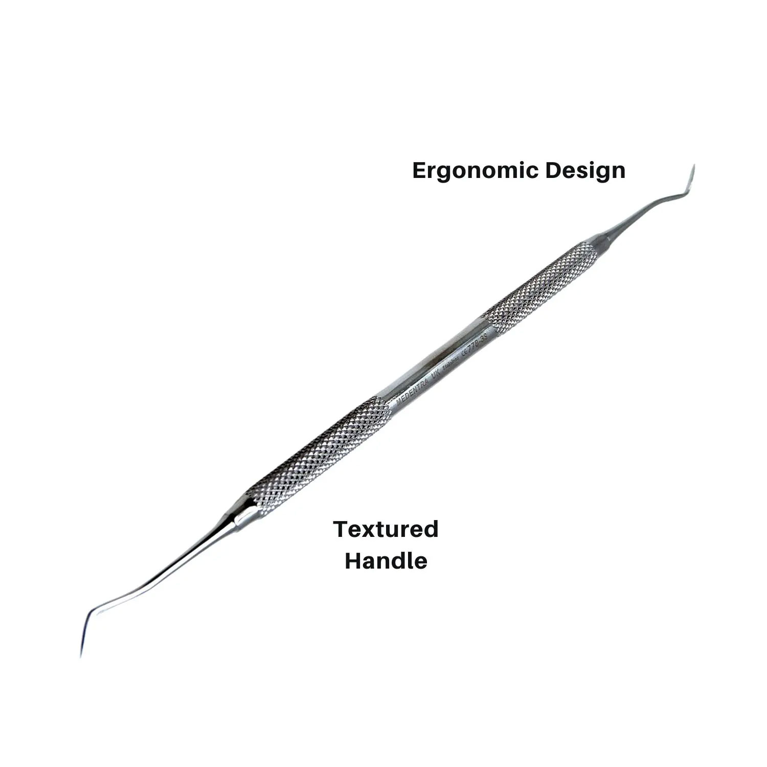Dental Hollenback #3 Carver Instrument - Stainless Steel Amalgam & Composite Wax Carver For Restorative Work