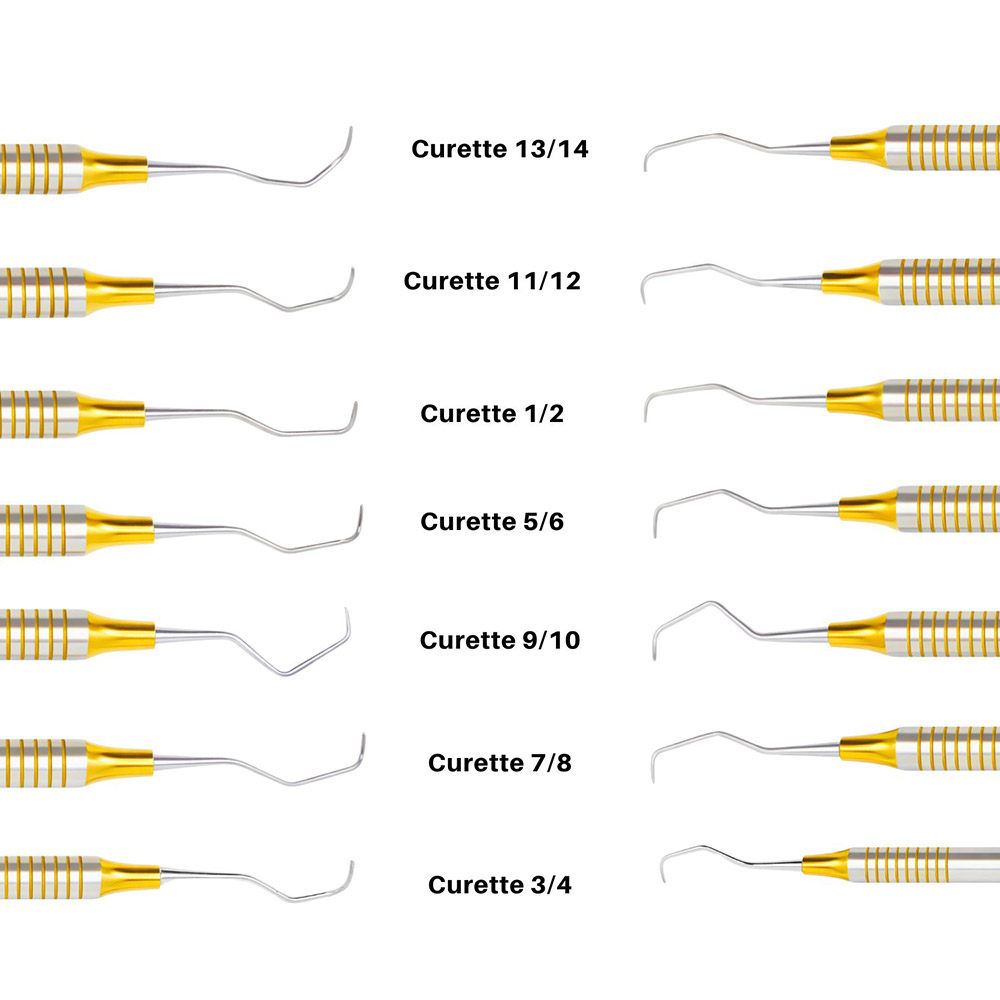 Artman Instruments Stainless Steel Gracey Curettes, 7-Piece Set ...