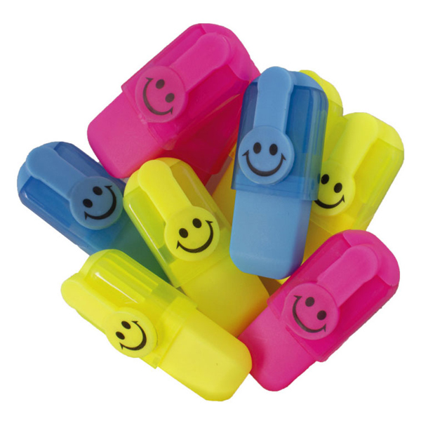 BADER Mini Scented Emoji Highlighter, Assorted Colors, 20/Pk Net32