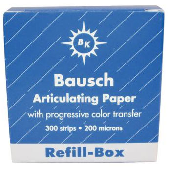 Bausch .008" (200 microns) BLUE Articulating Pape Bausch .008" (200 microns) BLUE Articulating Pape