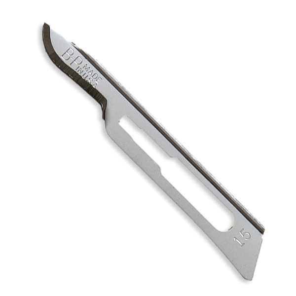 Bard Parker #15 Sterile Carbon Steel Blades with BD Rib-Back