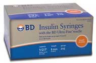 BD Ultra-Fine II Short Needle Insulin Syringe 1/2 BD Ultra-Fine II Short Needle Insulin Syringe 1/2