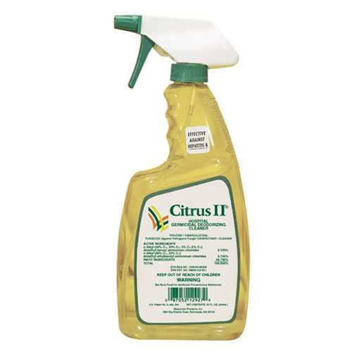 Citrus II 22 oz. Spray Bottle. Germicidal Deodorizing Cleaner