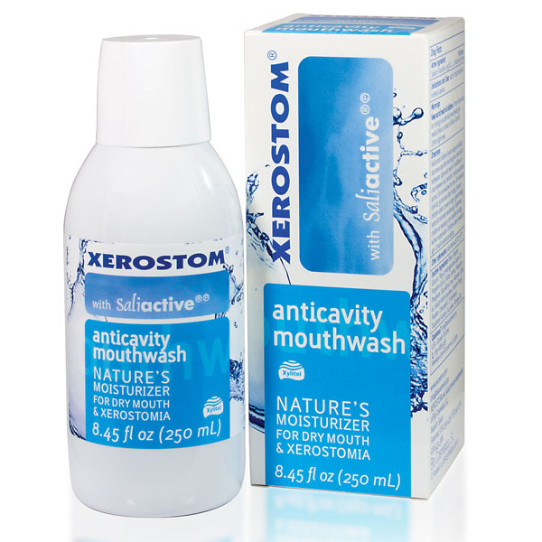 Xerostom Drymouth Anticavity Mouthwash 8.45 oz. Bottle. Active